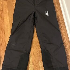 Spyder Black Ski Pants with Red Accents